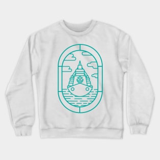 illustration ship Crewneck Sweatshirt